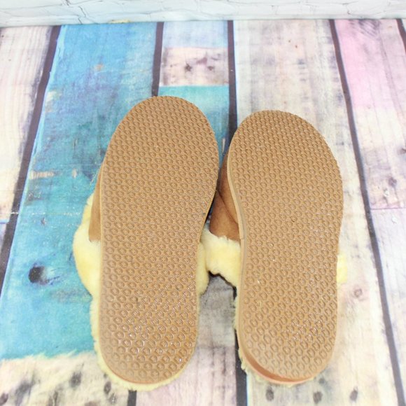 LL BEAN Shearling Lined Slide On Slippers 11 M - Picture 9 of 9